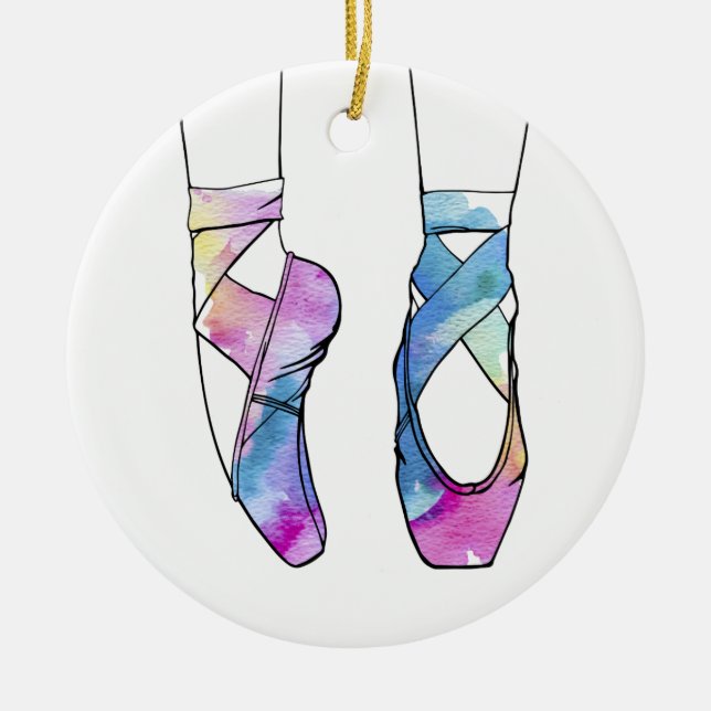 Ballerina Cute Ballet Ceramic Tree Decoration (Front)