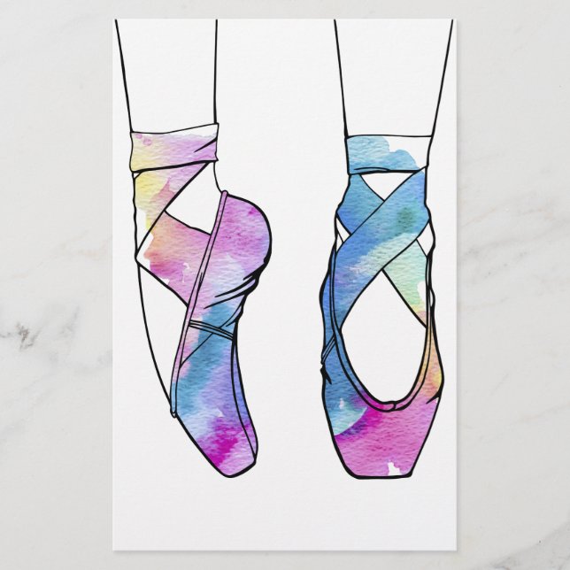 Ballerina Cute Ballet Stationery (Front)