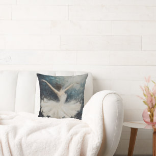Ballerina Dance Abstract Art Cushion
