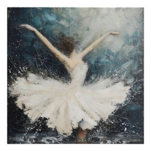 Ballerina Dance Abstract Art Photo Print