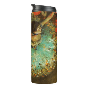 Ballerina Dance Green Dancer Edger Degas Painting Thermal Tumbler