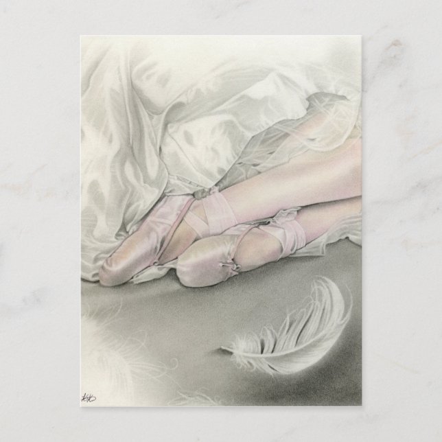 Ballerina dance of the swan Postcard (Front)