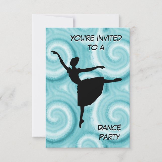 Ballerina Dance Party Invitation (Front)