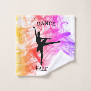 Ballerina Dance Pastel Watercolor Wash Cloth