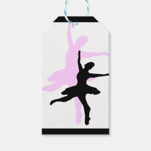 Ballerina Dance Pink & Black Gift Tags