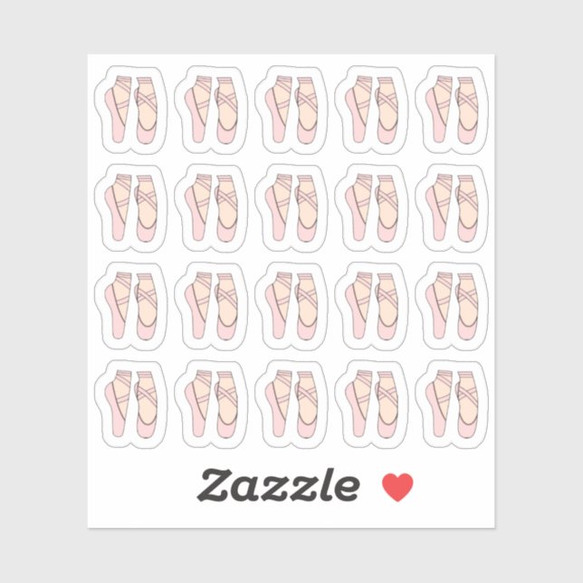 Ballerina Dance Slippers Class Reminder Planner (Sheet)