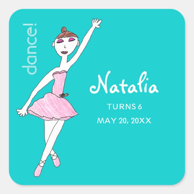 Ballerina Dance Stickers (Front)