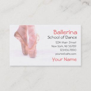 Ballerina Dance Studio Business Card