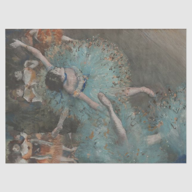 Ballerina Dancer by Degas Craft Decoupage Wrapping Tissue Paper (Front)