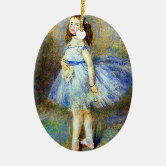 Ballerina Dancer Ceramic Tree Decoration (Front)