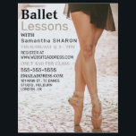 Ballerina Dancer, Dance Lesson Advertising Flyer<br><div class="desc">Ballerina Dancer,  Dance Lesson Advertising Flyers By The Business Card Store.</div>
