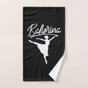 Ballerina Dancer Hand Towel