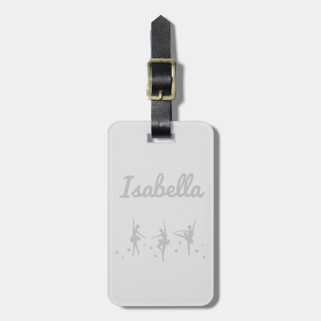 Ballerina Dancer Luggage Tag | Recital Birthday (Front Vertical)