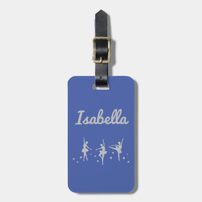 Ballerina Dancer Luggage Tag | Recital Birthday (Front Vertical)