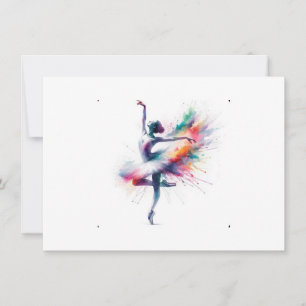 Ballerina Dancer Mug Thank You Card