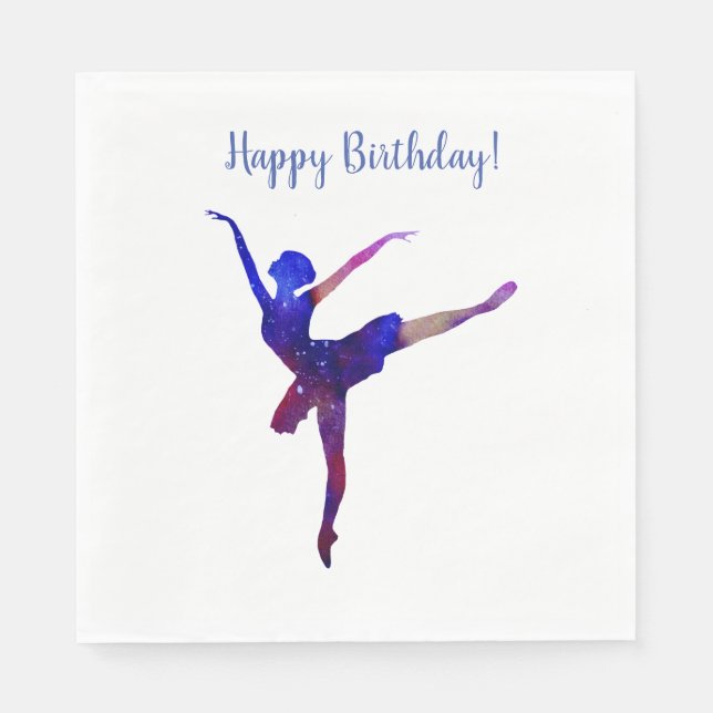 Ballerina Dancer  Napkin (Front)