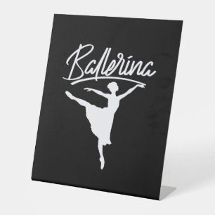 Ballerina Dancer Pedestal Sign