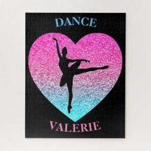 Ballerina Dancer Personalised  Jigsaw Puzzle