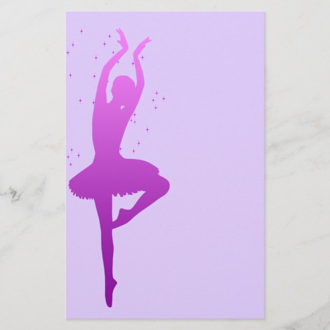 Ballerina dancer stationery (Front)