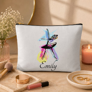 Ballerina Dancer Watercolor Theme Accessory Pouch