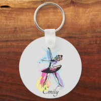 Ballerina Dancer Watercolor Theme