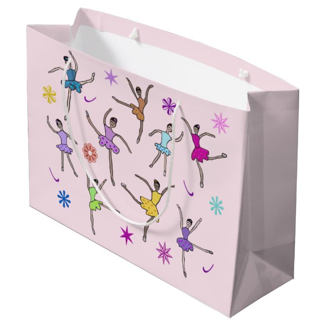 Ballerina Dancers Gift Bags (Back Angled)
