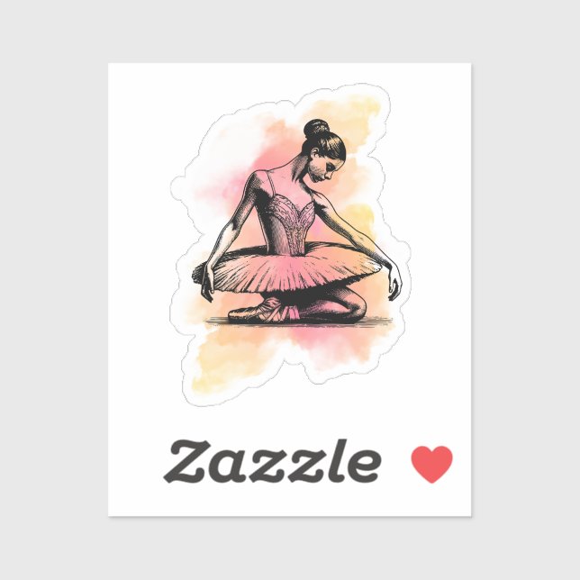 Ballerina Dancing in Color  (Sheet)
