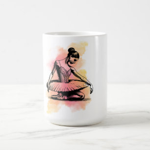 Ballerina Dancing in Color  Coffee Mug