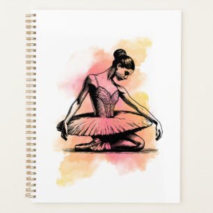 Ballerina Dancing in Color  Planner