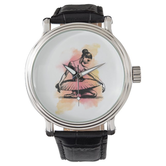 Ballerina Dancing in Color  Watch (Front)
