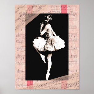 Ballerina Dancing Poster