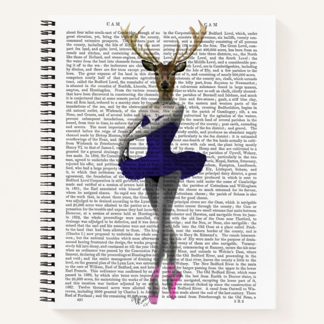 Ballerina Deer in Blue Notebook (Front)