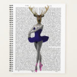 Ballerina Deer in Blue Planner<br><div class="desc">Ballet Deer in Blue by Fab Funky. Features a posing deer ballerina.  | 190168D</div>
