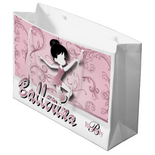 Ballerina Doll   Pink Tourmaline   Personalise Large Gift Bag