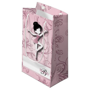 Ballerina Doll   Pink Tourmaline   Personalise Small Gift Bag