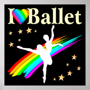 BALLERINA DREAMS COME TRUE DESIGN POSTER