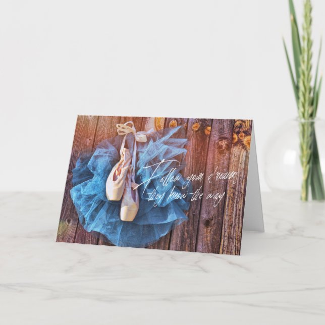 BALLERINA DREAMS Greeting Card (Front)
