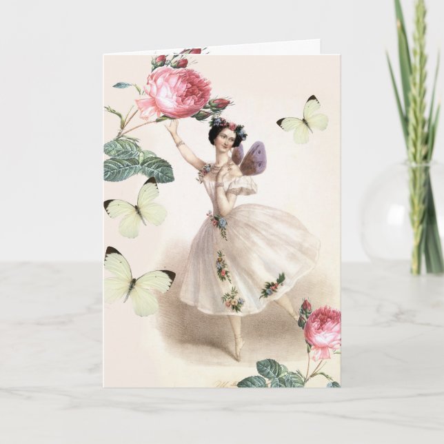 Ballerina Fairy Card (Front)