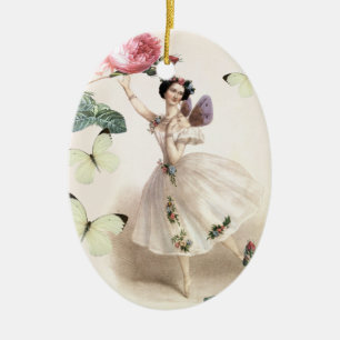 Ballerina Fairy Ceramic Tree Decoration