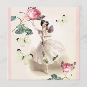 Ballerina Fairy Invitation