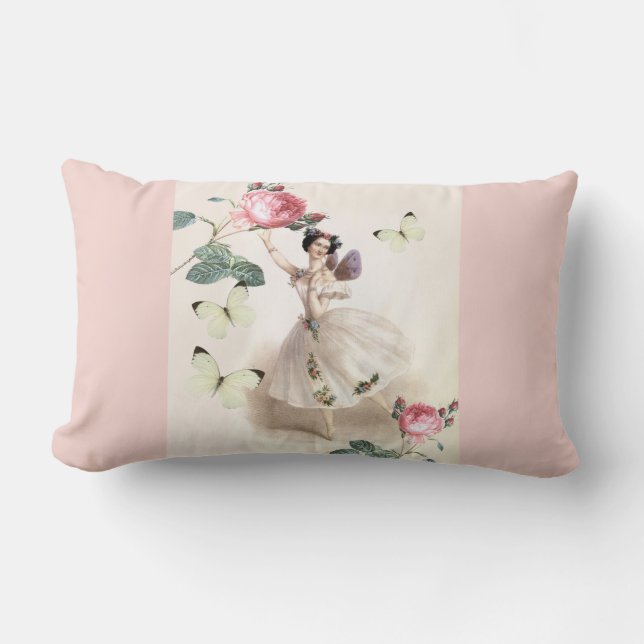 Ballerina Fairy Lumbar Cushion (Front)