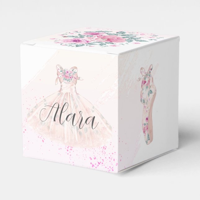 Ballerina Favour Box (Front Side)