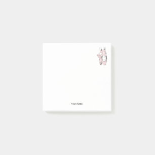 Ballerina Feet on Pointe #1 Lt Pink Post-it Notes