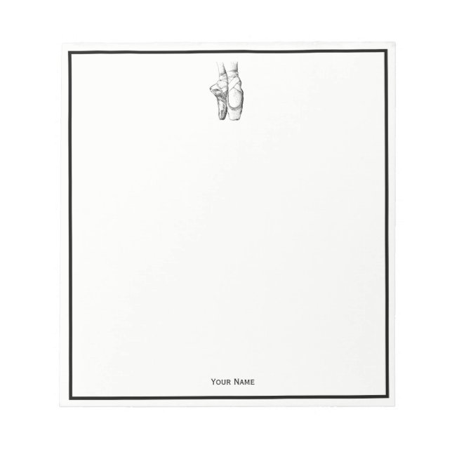 Ballerina Feet on Pointe #1 Notepad (Front)