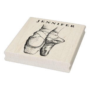 Ballerina Feet on Pointe #1 Rubber Stamp