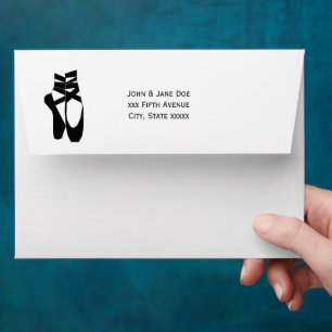 Ballerina Feet on Pointe DIY Colour #2 Silhouette Envelope