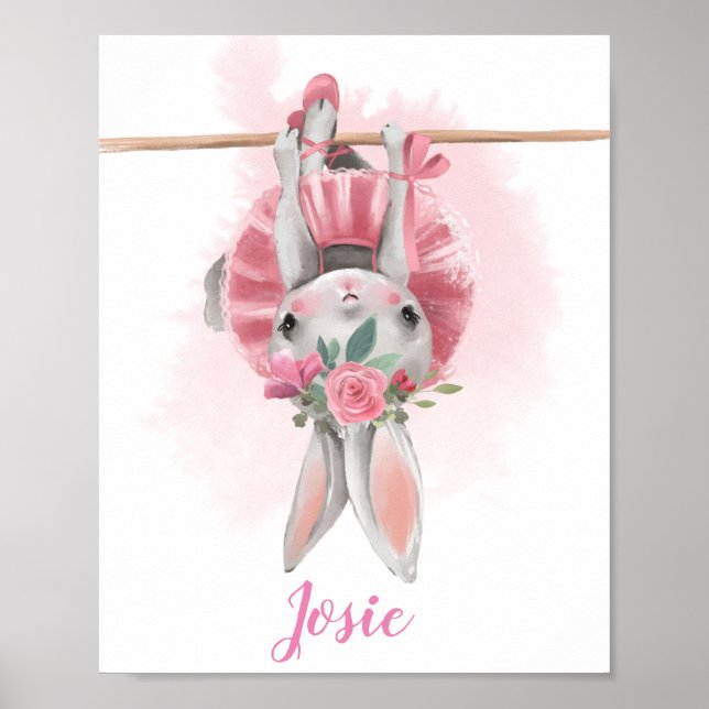 Ballerina Floral Bunny Print (Front)