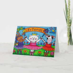 Ballerina Friends Card