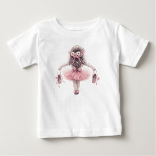 Ballerina Girl Baby T-Shirt