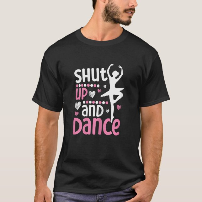 Ballerina Girl Ballet Barre Ballet Dancer Pointe S T-Shirt (Front)